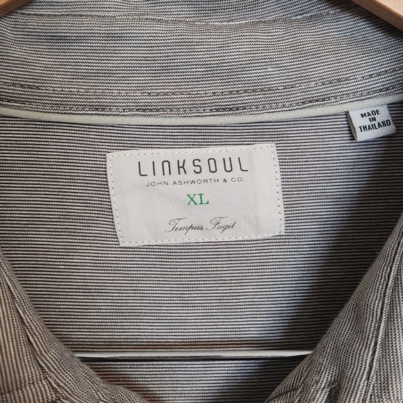 Linksoul Gray Polo Classic Knit Short Sleeve - Picture 2 of 5